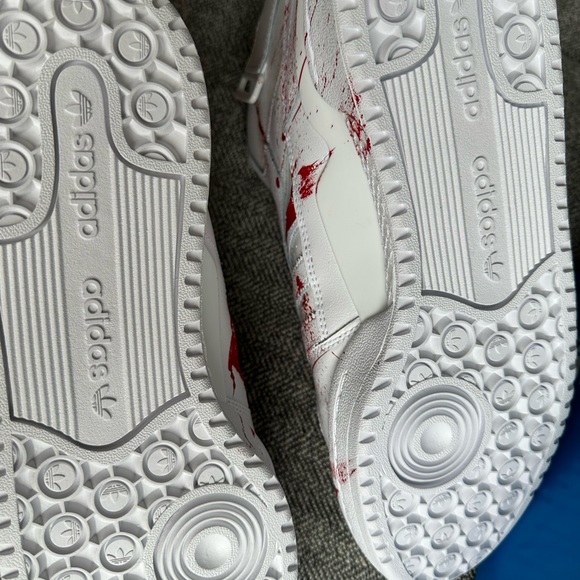 Adidas Originals X Hand Painted God Of War Shoes- US 9.5 & UK 9 - Picture 12 of 13